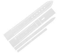 ibasenice Set Modelli per Cinturini DIY Artigianali Stencil per Cinturino Orologio 4 Pezzi in Acrilico Bianco Pratici e Comodi per Lavori di Pelle e Creazioni Personalizzate