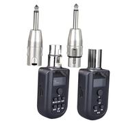 ibasenice Set Wireless per Microfono Xlr, Trasmettitore e Ricevitore Uhf, Configurazione Semplice, Trasmissione Audio Stabile, Fino a 30 Metri