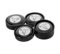 ibasenice Sordina Magnetica per Cimbali e Campanacci 4 Pezzi Funzione Smorzante e Montaggio Magnetico per Pratica e Feste Colore Nero