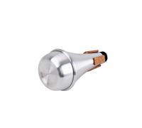 ibasenice Sordina Per Tromba Con Design Straight Cup Accessorio Musicale Per Principianti e Musicisti Jazz Argento Per Pratiche Silenziose
