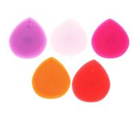 ibasenice Spazzola Massaggiante Lavaggio Chioma per Ragazzo Ragazza in Silicone a Forma di Cuore 5 Pezzi, Facile da Conservare e Asciugatura Rapida, Accessorio Bagno Colore Casuale