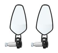 ibasenice Specchietti Retrovisori per Veicoli a Due Ruote 22Mm in Lega di Alluminio Lente in Vetro ad Alta Definizione Set da 2 Specchietti Laterali Adatti per Naked e Bici Ampia Visuale