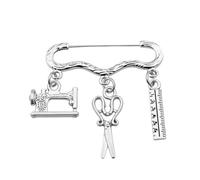 ibasenice Spilla Forbice Creativa e Spilla Decorativa a Tema Sarto, Accessorio Moda Per Giacche, e Borse, Regalo Elegante Per Stilisti e Appassionati Di Cucito