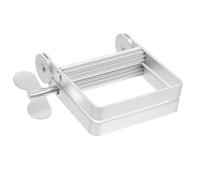 ibasenice Spremi-dentifricio Manuale e Rullo Per Tubi in Metallo Set 2 Pezzi, Strizzatore Resistente Per Dentifricio, Crema e Tinture Per Chioma, Utensile Multiuso Per Uso Domestico in Bagno