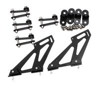 ibasenice Staffe di Montaggio Spoiler Posteriore in Lega di Alluminio 7 Pollici Set per Alettone da Corsa Compatibili Auto Due Porte per Tuning Automobilistico