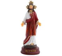 ibasenice Statua della Comunione Figura Religiosa Statue Religiose Cattoliche Regali per Bibbia Ornamento da Scrivania Decorazioni per La Chiesa di Gesù Scultura di Gesù in