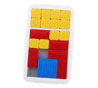 ibasenice Strada Di Huarong Puzzle Scorrevole Strumento Educativo Precoce Gioco Di Puzzle Logici Giocattoli Di Intelligenza Giocattoli Puzzle Gioco Di Memoria Bianca Plastica
