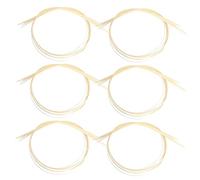 ibasenice Strisce Per Rilegatura Chitarra Abs 10 Pezzi 1650x6x1.5mm Bianco Accessorio Per Strumenti Musicali Per Chitarra Acustica e Basso Elettrico Riparazione Decorazione Per Liutai