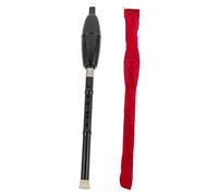 ibasenice Strumento Bawu Tradizionale in Resina Per Principianti Con Custodia in Rosso Flauto Etno Fiato Portatile Soffiato Senza Sbavature Sicuro e Durevole Con Borsa Per Conservazione