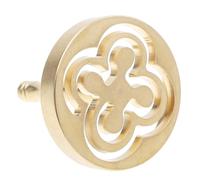 ibasenice Strumento in Rame per Pressare Cenere di Incenso Manico Antiscivolo, Design Vintage Delicato, Colore Oro, per Soggiorno e Sala da tè