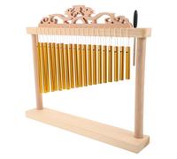 ibasenice Strumento Musicale Percussione Campanelli a 20 Note con Struttura Stabile e Calibrazione Precisa, Materiale Legno e Metallo, con Martelletto, per Performance Live