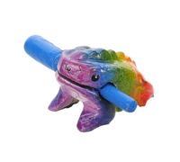 ibasenice Strumento Musicale Rana di Legno che Fa Rumore Percussioni Mano per Ragazzo Ragazza e Adulti Strumento Percussione in Legno Colorato per Educazione e Decorazione