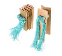 ibasenice Strumento Percussione in Bambù Portatile con Nappina Blu, Design Elegante e Versatile per Spettacoli di Commedia Tradizionale e Performance Musicali Cinesi
