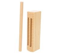 ibasenice Strumento Percussione Orff in Legno con Mazzuolo Blocco Ritmico Portatile per Educazione Musicale Precoce Musicale Sicuro e Interattivo per Famiglie