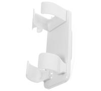 ibasenice Supporto a Muro per Phon e Arricciacapelli in Plastica Bianco, Design Semplice e Facile da Pulire, per Organizzare Accessori Chioma in Bagno