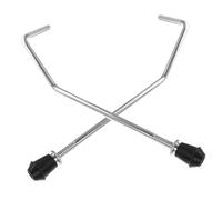 ibasenice Supporto Compatibile Vari Set di Tamburi 2 Pezzi in Metallo Argento per Tamburo Funzione di Sicurezza per Batteria Acustica