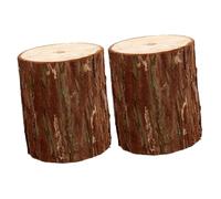 ibasenice Supporto da Parete in Legno 2 Pezzi a Forma di Ceppo per Decorazioni Floreali, Risparmio Spazio, Stile Rustico Elegante per Casa e Matrimoni