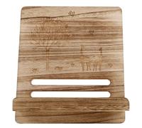ibasenice Supporto in Legno Marrone per Libri e Tablet Angolo Regolabile e Pieghevole, Porta Spartiti Portatile Stile Vintage per Musicisti e Professionisti