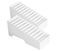 ibasenice Supporto per Cellulare da Tavolo Multi-funzione 2 Pezzi in Plastico Bianco 12 Scomparti Organizer Multi-griglia Stabile per Ufficio e Casa