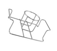 ibasenice Supporto per Pollo in Acciaio Inox Pieghevole per Arrosto Tacchino e Pernice, Design Ergonomico Facile da Usare, per Arrosti All'aperto