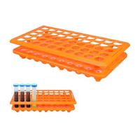ibasenice Supporto per Provette da Laboratorio con 50 Scomparti per Fiale E Campioni da 18 Mm - Contenitore Multifunzionale per Uso in Laboratorio, in Classe E Nel Settore Della Ristorazione con