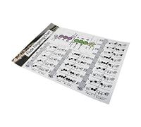 ibasenice Tabella Di Pratica Per Chitarra Per Principianti Guida Visiva Per Accordi e Note Per Flauto Strumento Essenziale Per Apprendimento Musicale