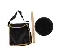 ibasenice Tappetino Per Esercizi Batteria Silenzioso Kit Per Esercizi Batteria Con Borsa Portaoggetti e Bacchette Per Principianti Pad Per Per