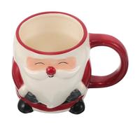 ibasenice Tazza da Caffè di Natale in Ceramica Design Dipinto a Mano, Resistente al Calore e Lavabile in Lavastoviglie, per Feste Natalizie a Casa