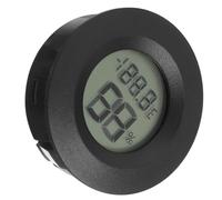 ibasenice Termometro Igrometro Elettronico per Ambienti Display Lcd, Misuratore di Temperatura e Umidità, Plastica Resistente, per Case e Magazzini, Diametro 4,5 Cm