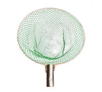 ibasenice Testa Guadino in Acciaio Inox Ø25cm Rete in Nylon Verde, Facile da Pulire e Portatile, per Pesca di Trota e Attrezzatura da Pesca All'aperto