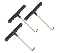 ibasenice Tiralacci Professionali Portatili 3 Pezzi Gancio per Stringere Lacci Scarpe da Pattinaggio e Hockey, Strumento Resistente e Confortevole per Uso Sportivo e Quotidiano