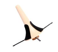 ibasenice Treppiede per Tromba Supporto Pieghevole Gamba in Metallo Vite Girevole Feltro Plastica Giallo Base Tre Gambe Strumenti Musicali Fiati