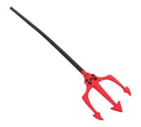 ibasenice Tridente Diavolo per Halloween in Plastica Rossa, Resistente e Confortevole, Accessorio per Feste in Maschera e Party a Tema Strega