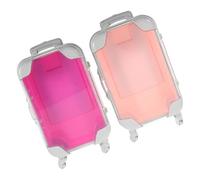 ibasenice Valigia Piccola per Cosmetici 2 Pezzi Custodia da Viaggio Portatile in Abs Design Pratico e Aspetto Raffinato per Donna Viaggiatrice