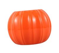ibasenice Vaso Artistico a Forma di Zucca in Plastica Arancione Compatto e Salvaspazio per Ufficio e Soggiorno Decorazione Semplice e Funzionale