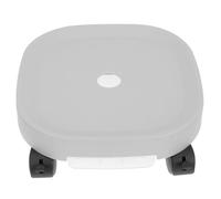 ibasenice Vassoio in Resina Addensato Ruote per Fioriere Base per Fioriera con Ruote Rondella in Gomma per Tubo da Giardino Carrello Carrellato con Ruote Light Grey Pp