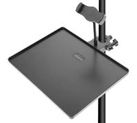 ibasenice Vassoio per Scheda Audio Clip-on per Microfono in Abs e Metallo Nero, Resistente All’usura Capacità di Carico Migliorata per Supporto Streaming e Live Broadcast