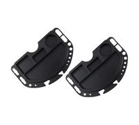 ibasenice Vassoio Porta-Attrezzi per Riparazione Bici 2 Pezzi PC Nero | Design Multi-griglia, Montabile, Grande Capacità di Carico, per Mountain Bike e Road Bike in Garage o Capanno