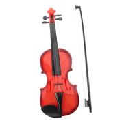 ibasenice Violin Toy for Kids Realistic Beginner Instrument with Strings for Developing Musical Skills and Rhythm Sturdy Plastic Design No Batteries Required
