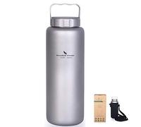 iBasingo 1050 ML Titanio Bottiglia di acqua Esterna Impermeabile Ampia Bocca Sport Bottiglia Bere Campeggio Tè Caffè Bollitore per Escursionismo Arrampicata Ti1506I