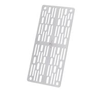 iBasingo Griglia in titanio, ultra leggera, accessorio per barbecue da esterni, per campeggio, escursioni e backpacking, spessore 2 mm, resistente al calore, con punti di supporto per carbonella BBQ