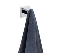 iBathUK Moderno gancio cromato per accappatoio, accessorio da bagno quadrato di lusso