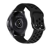iBazal 22mm Galaxy Watch 46mm/Galaxy Watch 3 45mm/Gear S3 Frontier Classic Cinturino Silicone Compatibile per Huawei Watch GT/GT 2 46 mm Bands - Nero/Nero