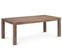 Ibbe Design Tavolo da Pranzo Rettangolare 180x90 cm Marrone Tavolo da Cucina Tavolo Sala da Pranzo Cucina Alaska in Legno Massello di Acacia, Stile Design Moderno