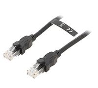 IBBJ Patch cord UTP 6 Cu PVC nero 5 m connettore RJ45 su entrambi i lati VENTION