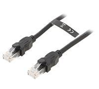 IBBK Patch cord UTP 6 Cu PVC nero 8 m connettore RJ45 su entrambi i lati VENTION