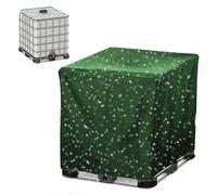 IBC 1000 litri Copertura Serbatoio Acqua,Telo Protettore Cisterna Acqua 1000l,210D Panno Oxford Impermeabile Esterna Copertura per Serbatoio Dell'acqua IBC con Cerniera/Occhielli(Size:1000L-120x100x11