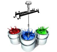 IBC Air Agitator, 1 Ton Tank Pneumatic Mixer, Foldable Propeller, with Support Hook, for Paint Coating Materials Liquid Ink Dissolver Agitator(LargeFiveCylinder)