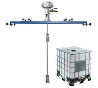 IBC Air Agitator, Miscelatore pneumatico, Agitatore di vernice, Elica pieghevole, Miscelatore per vernice a clip Air Mix con clip per pigmento, miscelatore ad aria con gancio di supporto, per
