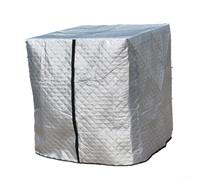 IBC, cappuccio protettivo per serbatoio dell'acqua, copertura protettiva in cotone IBC, per isolare la temperatura esterna e le radiazioni, 120 x 100 x 116 cm (argento)